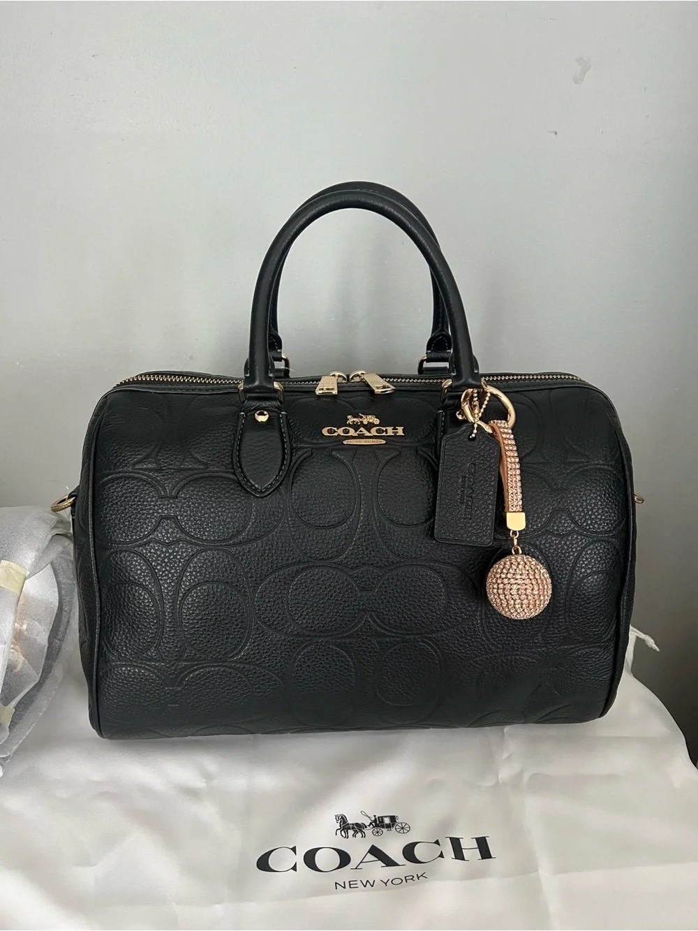 Coach Large Rowan Satchel In Signature Leather